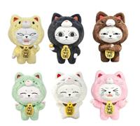 Jilijia Turbo Granny Plush Figure 15CM Anime Cute Expression Figurine 6Pcs