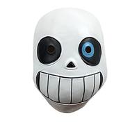 Jilijia Undertale Anime Mask Sans Cosplay Anime Latex Headgear Halloween Costume Props Face Mask for Adults