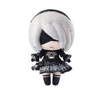 Jilijia Yorha 2B Figure Anime 2Bautomata Soft Figure Throw Pillow No.2 Type B Cartoon Hugging Pillow Cushion Home Sofa Decoration Collectible 23CM