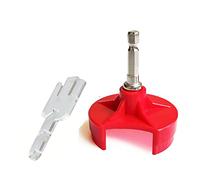 JILINWEI 1 x Removable Yarn tensioner adapters, 1 x Quick Knit Power Adapter with 1 x hex Steel bit Power Screwdriver Attachment for Addi Express (22 Needles)/King Size(46needle)