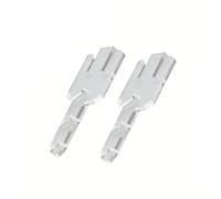 JILINWEI 2Pcs Addi Knitting Machine Tensioner Accessories,Removable Yarn Adapters with Tearable Kraft Protective Paper,Tension Rods for King and Express Machines,Clear (CZ-01)