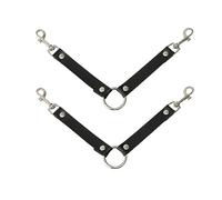 JILINWEI 2Pcs Dog Kennel Fan Hanging Utility Straps for Ryobi P3320 Fan Holder, Waterproof Dog Crate Fan Strap with Swivel Spring Clips Suitable for Any Kennel, Black