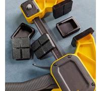 JILINWEI 6Pcs Replacement Grip Jaw Pads For Dewalt 4.5" Trigger Clamp,Black