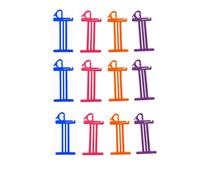 JILINWEI Large Yarn Bobbins for Crochet, 12Pcs Yarn Bobbins with Stitch Marker Preventing Tangles, 4'' Yarn Thread Bobbin for Knitting, 4Color