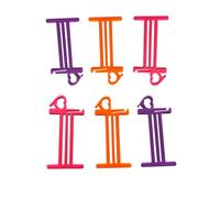 JILINWEI Large Yarn Bobbins for Crochet, 6Pcs Yarn Bobbin with Stitch Marker Preventing Tangles, 4'' Yarn Thread Bobbins for Knitting, 3 Color