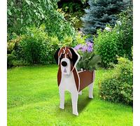 JILIP Saint Bernard Dog Plant Pot, Cute Dog Flower Pot Succulent Planter, for Garden Outdoor Indoor Terrace Potted Flower Pot Home Decoration (Size : 16.9 * 9.8inch)