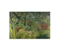 JILIP Surprised By Henri Rousseau Print Poster Poster Painting Canvas Wall Art Living Room Posters Painting 12x18inch(30x45cm)