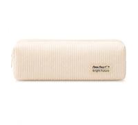 JILLICK Cream Corduroy Pencil Case with Metal Zip - Versatile Makeup Pouch and Stationery Holder for Girls, Ideal Birthday Or, Soft Fabric Organiser for Travel Essentials, Pens, Cosmetics