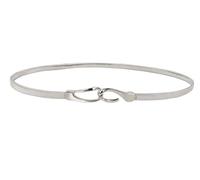 JILLICK This Elegant Silver Waist Belt Features a Slim Metal Hook Clasp and Flexible Elastic Fit for 26-32in Waists, Enhancing Dresses with a Chic Minimalist Look and Comfortable Secure Wear (Silver)