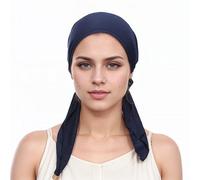 JILLIOPER 1 X Bamboo Chemo Headscarf For Women, Ultra-Soft Pre-Tied Turban,Full Head Coverage Bandana For Chemotherapy, Alopecia & Sensitive Scalp