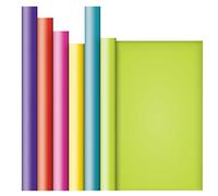 JILLSON & ROBERTS 6 Roll-Count All-Occasion Solid Color Gift Wrap Available in 10 Different Assortments, Perfectly Primary
