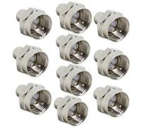 JILM Coax Cap Cover, 75 Ohm Terminator, 10-Pack, RFAdapter, Coax Terminator Caps for Ports on Splitter, AMP, Coaxial Cable, TV Antenna, Wall Plates, Booster…