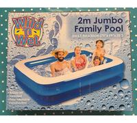 Wild N Wet Inflatable 2M Blue Jumbo Family Pool