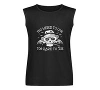 JILSAHDFR Fear and Loathing in Las Vegas Johnny Depp Sleeveless T-Shirt White S