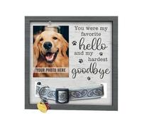 Jilskl Dog Memory, Dog Mourning, Keepsake of Deceased Dog, Cat Memory, Solid Wood Quality, To Remember Your Pet, 26 x 26 cm / 10.23 x 10.23 Inches (A)