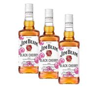Jim Beam Black Cherry Kentucky Bourbon Whiskey 70cl- 32.5% ABV (Pack of 3)