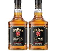 Jim Beam Black Label Kentucky Straight Bourbon Whiskey, 70 cl (Pack of 2)