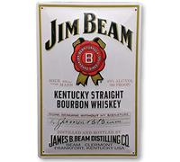 Jim Beam High Whiskey - Embossed Tin Sign 30x20cm