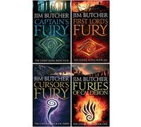 Jim Butcher Codex Alera Series 4 Books Collection Set (Captain's Fury, First Lord's Fury, Cursor's Fury, Furies Of Calderon)