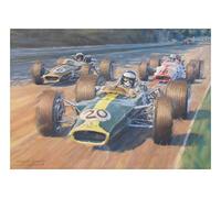 Jim Clark Lotus 49 Formula 1 One F1 Motor Racing Car Blank Birthday Card