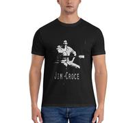 Jim-Croce-T-ShirtJim-CroceT-Shirt-Oversized-t-Shirt-Mens-Graphic-t-Shirts-Men-Clothings Black M