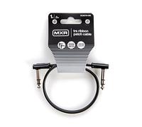JIM DUNLOP, 1/4-Inch Right Angle MXR Ribbon TRS Patch Cable 1 ft|0.3 m (DCISTR1RR)