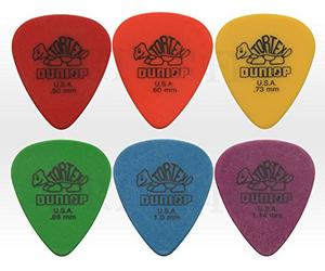 Jim Dunlop 2 X Tortex - Standard Plectrum Set (Pack of 6) - 0.5mm Guitar Picks