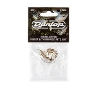 Jim Dunlop 33P.020 Nickel Silver Finger and Thumbpick Player Pack (Pack of 5)