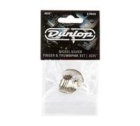 Jim Dunlop 33P.0225 Nickel Silver Finger and Thumbpick Player Pack (Pack of 5)