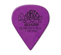 Jim Dunlop Guitar Picks Tortex Sharp 1.14mm Purple Pack of 12