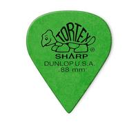 Jim Dunlop Guitar Picks 412R.88 Tortex Sharp .88mm Green 72-Pack