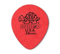 Jim Dunlop 413R.50 Guitar Picks, 0.50 mm, Red