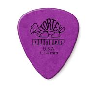 Dunlop 418P114 1.14mm Tortex Pick Purple Players Pack of 12