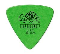 Jim Dunlop 431P.88 Tortex Triangle Player (Pack of 6), Green, Medium