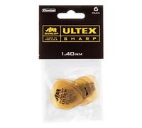 Dunlop Ultex Sharp 1.40mm 6 Pick Pack