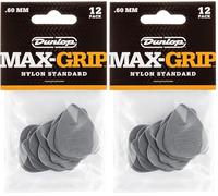 Jim Dunlop 449P.60 Nylon Max Grip Guitar Pick Player Pack (Pack of 24)