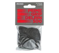 Jim Dunlop 450P2.00 Prime Grip Delrin 500 Picks, 2 mm, Set of 12 Piece