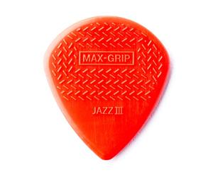 Jim Dunlop 471P3N Jz-6 Nylon Max Grip Guitar Pick in Player Pack