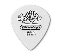 Jim Dunlop 478P 0.88mm Tortex Jazz III Guitar Pick - White (Pack of 12)