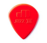 Jim Dunlop 47P3N Nylon Jazz Pick Player Pack (Pack of 6), Red, 1.38mm