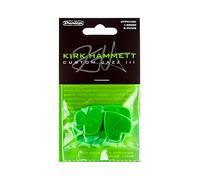 Jim Dunlop Kirk Hammett Nylon Jazz III Picks / Plectrums (Green, Pack of 6)