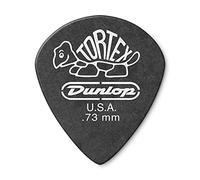 Jim Dunlop 482P.73 Tortex Jazz Player Pack - Pitch Black (Pack of 12)