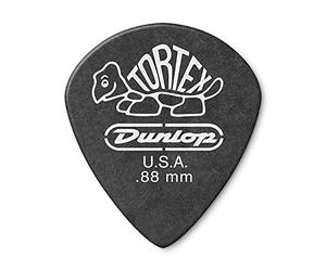 Jim Dunlop 482P.88 Tortex Jazz Player Pack - Pitch Black (Pack of 12)