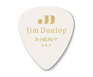 Jim Dunlop 483P01XH Classic Guitar Pick Player Pack - White (Pack of 12)