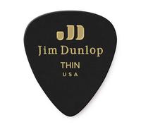 JIM DUNLOP 483P03TH Genuine Celluloid Black Thin 12/Player's Pack