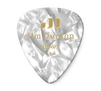 JIM DUNLOP 483P04HV Genuine Celluloid White Pearloid Heavy 12/Player's Pack