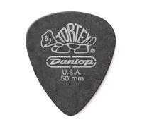 Jim Dunlop 488P.50 Tortex Standard Player Pack - Pitch Black (Pack of 12)