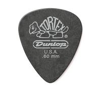 Jim Dunlop 488P.60 Tortex Standard Player Pack - Pitch Black (Pack of 12)