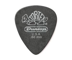 Jim Dunlop 488P.60 Tortex Standard Player Pack - Pitch Black (Pack of 12)