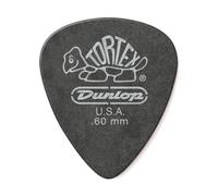 Jim Dunlop 488P.60 Tortex Standard Player Pack - Pitch Black (Pack of